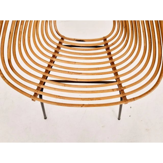 Dutch Rattan Lounge Chair from Rohe Noordwolde, 1950s For Sale - Image 10 of 14