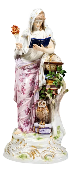 Science, Large Allegorical Figure, by Emmerich Andresen, Meissen Germany, C 1900, 1890s