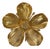 Vintage Brass Metal Flower Ashtray in the style of Gucci with Removable Petals, 1970s For Sale