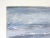 Mid 20th century oil on masonite impressionist seascape painting all in shades of blue and lavender. Unsigned. Unframed,...