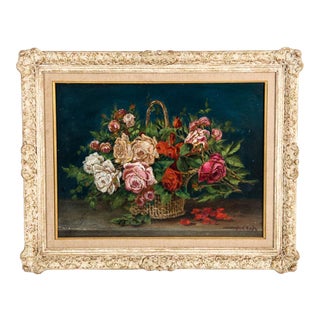 Early 20th Century Oil / Board Painting With Wood Frame . For Sale