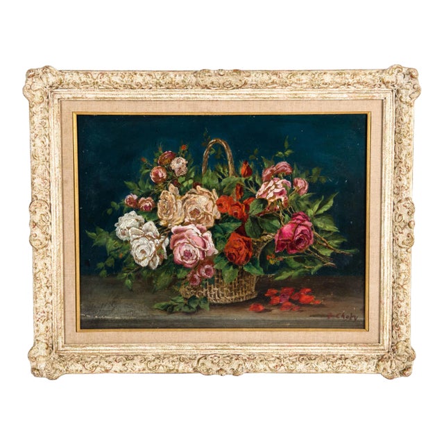Early 20th Century Oil / Board Painting With Wood Frame . For Sale