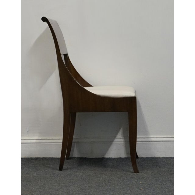Brown Baker Furniture Solid Mahogany Transitional Contemporary Dining Side Chair 2899-3579 For Sale - Image 8 of 10