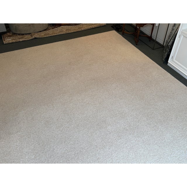 12ft X 12ft 8in Custom Made Wool Shag Area Rug For Sale - Image 10 of 14