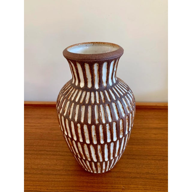 Mid Century Modern Modernist California Pottery Artist Signed and