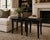 Hollywood Regency Late 20th Century Pair of Onyx Black & Gilded Accent Tables — Custom Designer Finish For Sale - Image 3 of 4
