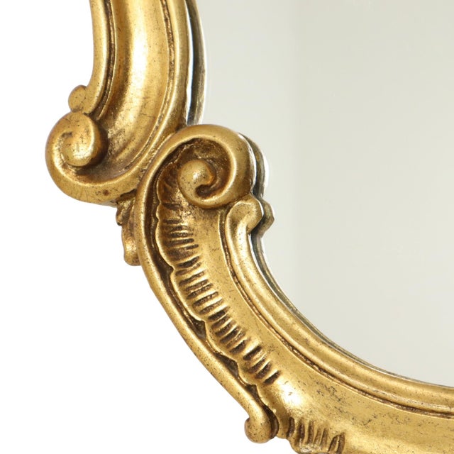 Baroque French Crested Mirror, 1950s For Sale - Image 12 of 18