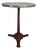 Bistro Table with Cast Iron Legs and Marble Top, 1920s For Sale