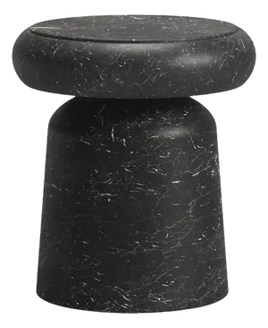 Nissa Nero Marquinia Marble Stool and Side Table by Ivan Colominas