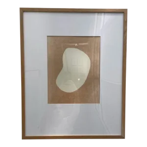 Svetlana Bogatcheva Contemporary Neutral Framed Abstract Collage