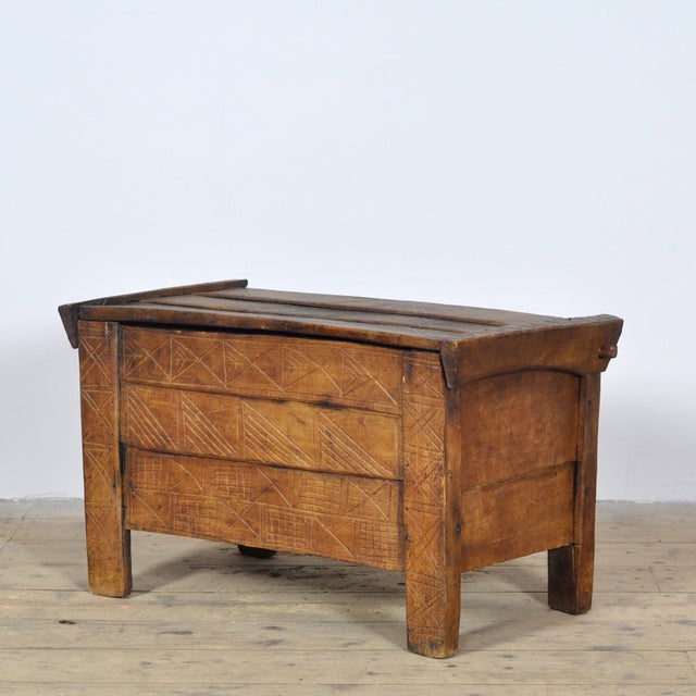 Folk Art Romanian Shepherds Chest, 1900 For Sale - Image 13 of 13