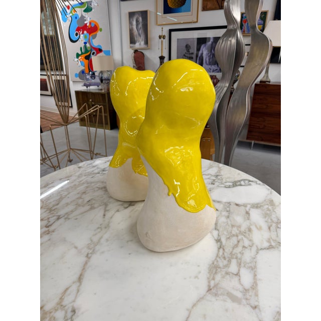 Late 20th Century Fabulous Large Abstract Stoneware Pottery For Sale - Image 4 of 16