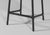 Modern Modern Soft Stool in Black Fabric and Black Wood by Javier Gomez For Sale - Image 3 of 6