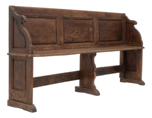 Antique French Oak Bench, 1850