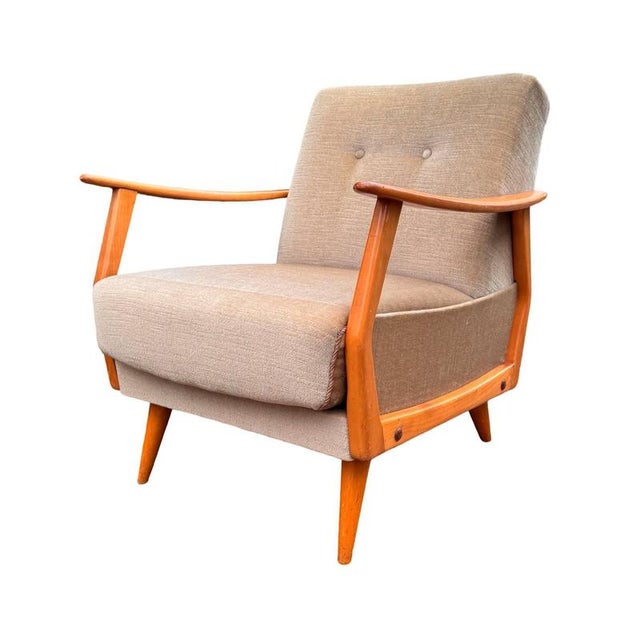 European Modernist Lounge Chair attributed to De Ster Gelderland For Sale - Image 5 of 5