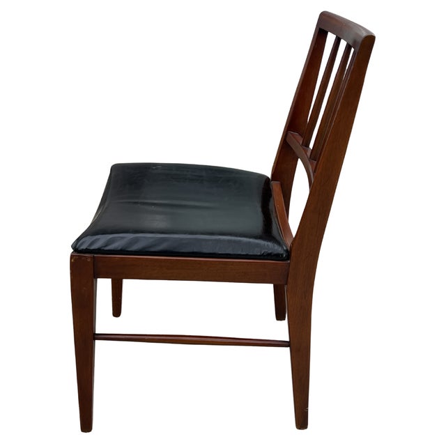 Davis Cabinet Company Mid 20th Century Davis Cabinet Company Walnut Dining Chair For Sale - Image 4 of 6