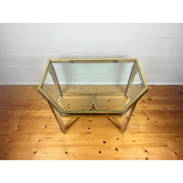 Mid-Century Modern Mid-Century Modern Brass and Glass Side Tables from Vereinigte Werkstätten München, 1970s, Set of 2 For Sale - Image 3 of 11