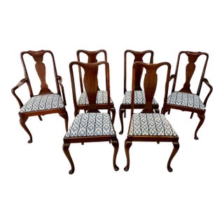 Late 20th Century Attributed to Henkel Harris Set of 6 Dining Chairs For Sale