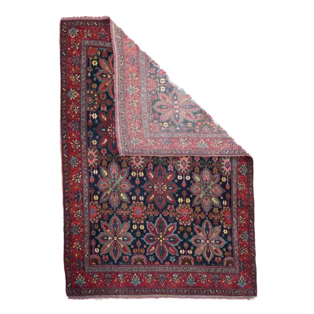 Early 20th Century Antique Bidjar Rug 4'7'' x 6'8'' For Sale - Image 5 of 12