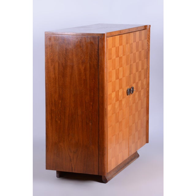 Art Deco Maple Wardrobe by J. Halabala for Up Zavody, Czech, 1930s For Sale - Image 12 of 16