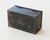 30s Vintage Industrial Metal Steel Tool Box With Rusty Patina and Chipping Black Paint For Sale - Image 12 of 17