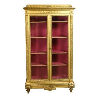 19th Century Giltwood Display Case For Sale