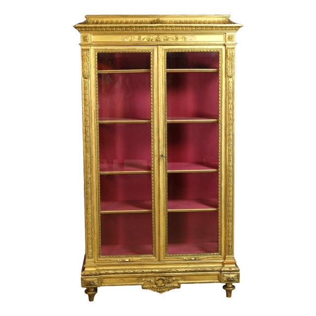 19th Century Giltwood Display Case For Sale