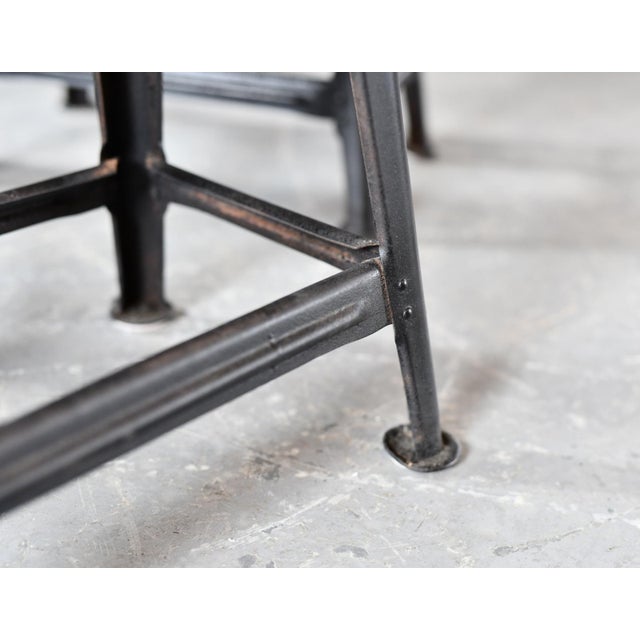 Paint Industrial Factory Stools from Rowac, 1920s, Set of 3 For Sale - Image 7 of 17