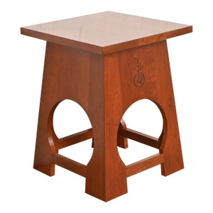 Roycroft Arts & Crafts Cherry Wood Tabouret by Stickley