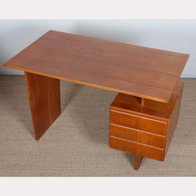 Vintage Wooden Desk by Bohumil Landsman, 1970, in Good conditions. Designed 1970 to 1979 I have official proof of...