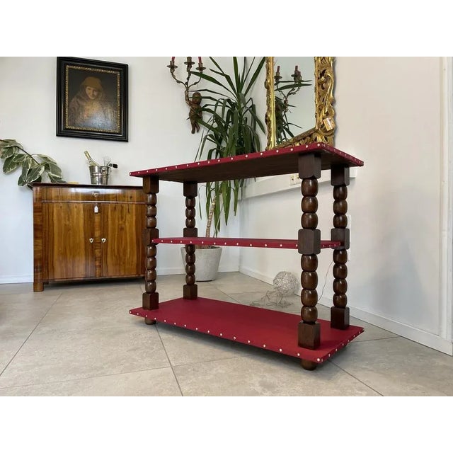 Wilhelminian Brown Wooden Bookcase For Sale - Image 5 of 12