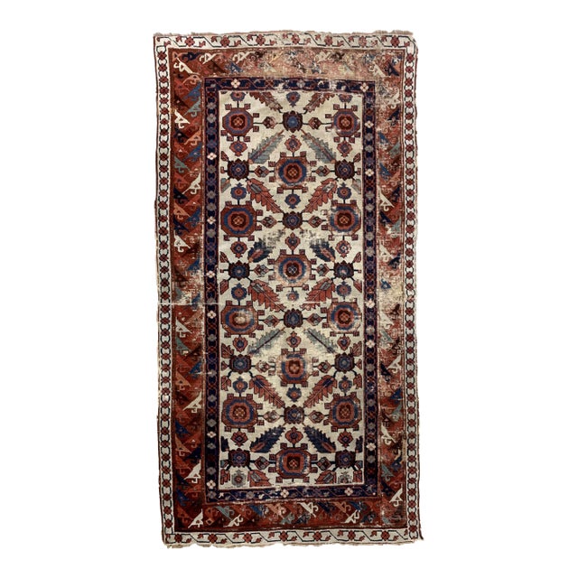 1820s, Handmade Antique North-West Persian Rug 3.11' X 8' For Sale