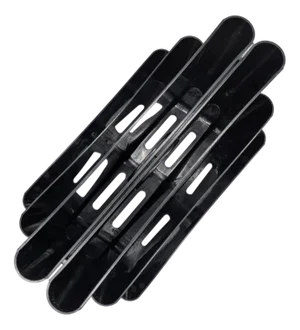 Large Black Magazine Rack by Giotto Stoppino for Kartell, Italy, 1970s