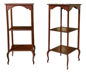 Louis XV Mahogany Side Tables, 1900s, Set of 2