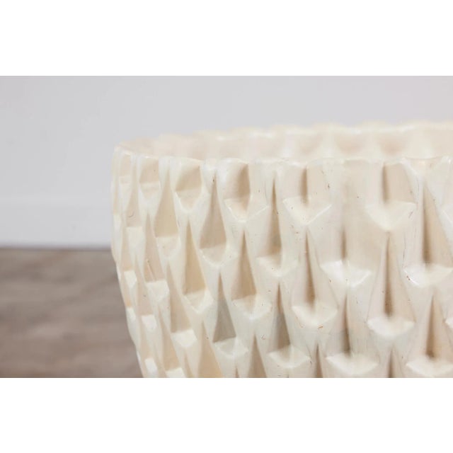 David Cressey Phoenix-1 Planter in White Glaze for Architectural Pottery For Sale - Image 10 of 12