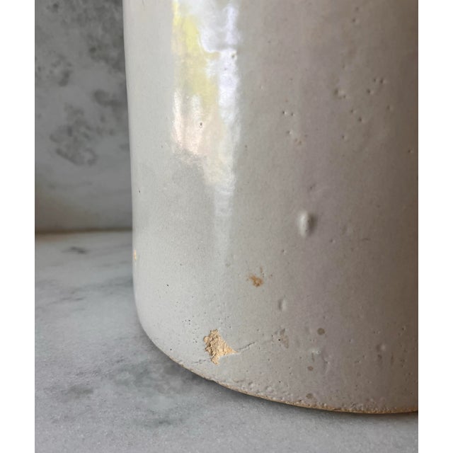 Tan Vintage Robison Ransbottom 2 Gallon Stoneware Blue Crown Crock For Sale - Image 8 of 9