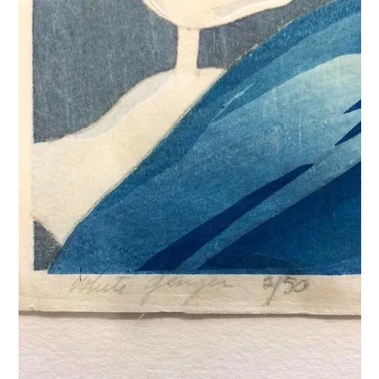 Art Deco Hawaiian Artwork-"White Ginger" by Shirley Russell 1936 For Sale - Image 3 of 3