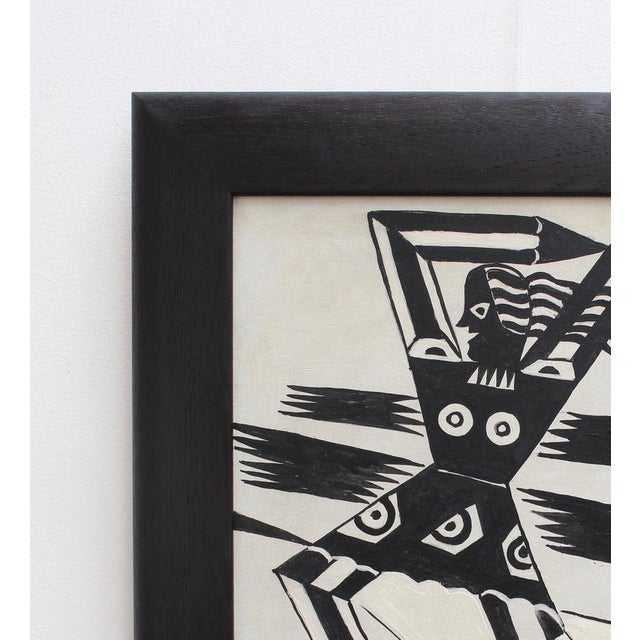 Berlin School Artist, The Power of Words, 1950s-70s, Oil on Board, Framed For Sale - Image 4 of 18