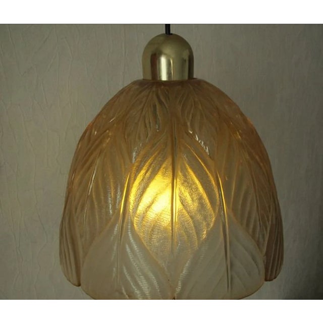 Glass Glass Tulip Pendant Light from Peill & Putzler For Sale - Image 7 of 10
