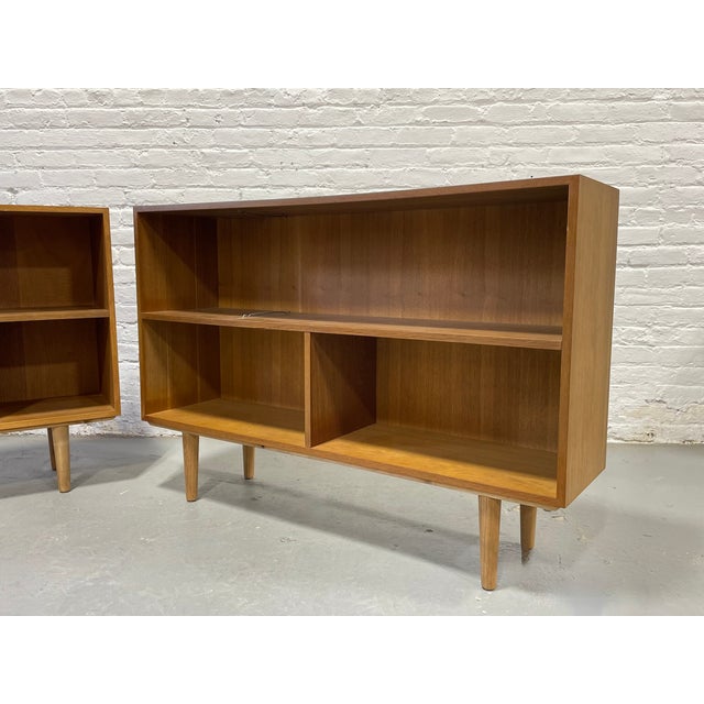 Mid Century Modern Bookcase | Danish Bookshelf Tapered Legs, C. 1960’s - Only One Available For Sale - Image 13 of 14
