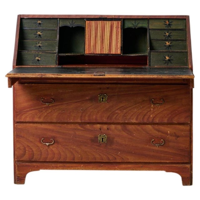 Antique Swedish Country House Secretaire, 1840 For Sale - Image 15 of 15