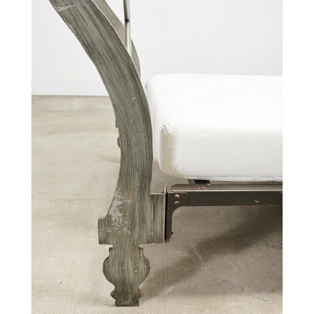 French Neoclassical Directoire Style Iron Sleigh-Form Daybed For Sale - Image 18 of 18