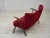 1960s Danish 2-Seater Sofa in Red Fabric with Beech Legs and Armrests, 1960s For Sale - Image 5 of 17