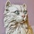 A fantastic vintage Persian cat sculpture, composed of a molded resin-like material, with stunning detailed life-like fur...