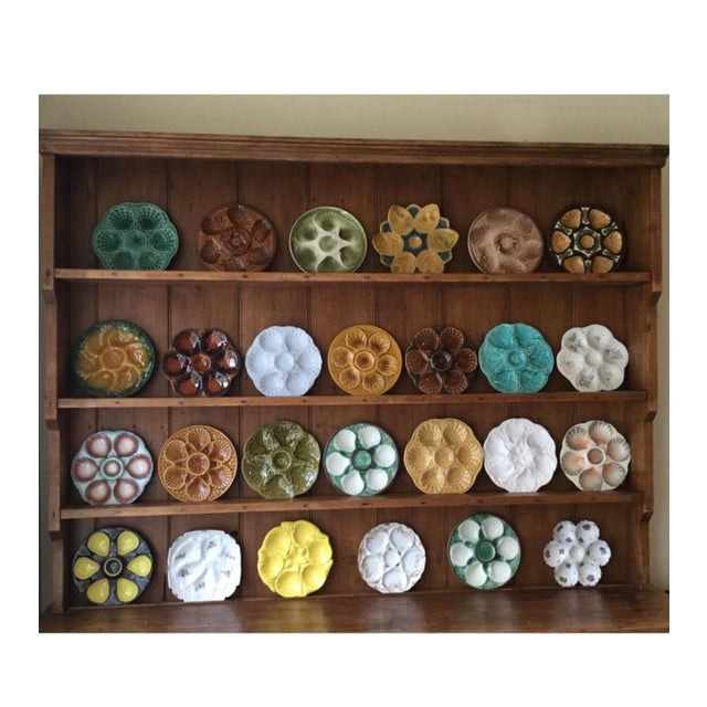 19th Century Majolica Oyster Plate Wasmuel For Sale In Austin - Image 6 of 7