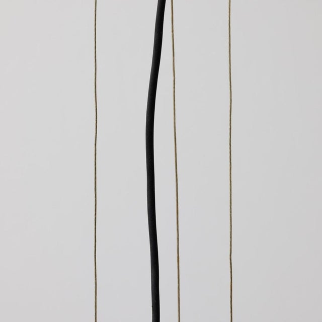 Antique French Green Glass Hanging Lamp For Sale - Image 5 of 15