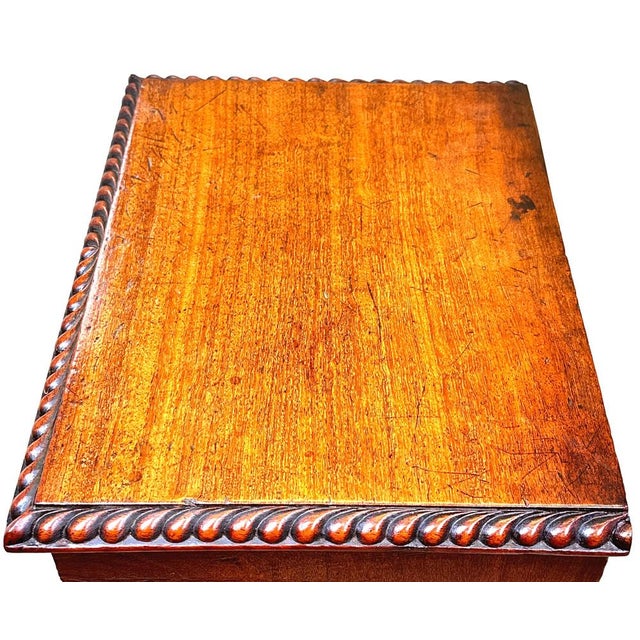 An Attractive And Very Good Quality Anglo-Indian, 19th Century, Padouk Wood Childs Chest, Having Well Figured Rectangular...