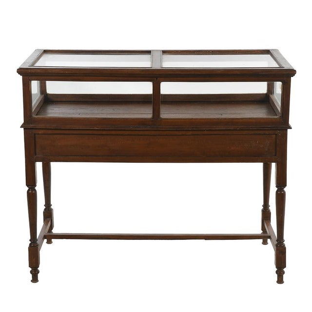 Vintage Wooden Display Table For Sale - Image 6 of 6