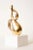 Vintage Bronze Intertwined Figurative Abstract Sculpture on White Marble Base, 1960's For Sale - Image 9 of 12