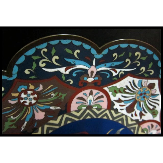 Vintage Cloisonné Chinese Charger For Sale In New York - Image 6 of 10